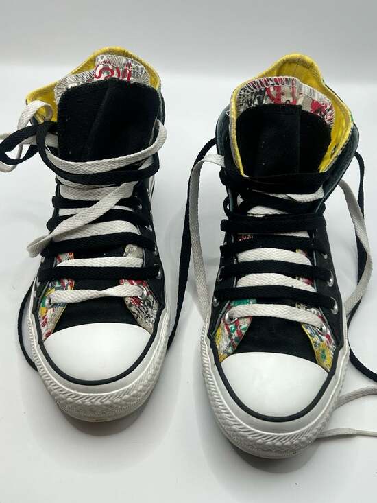 Converse Shoes - Converse Chuck Taylor All Star Double Tongue Layer Up Graffiti High Top Sneakers